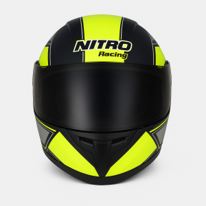 Nitro X1 Full-Face Helmet – Black & Neon Green