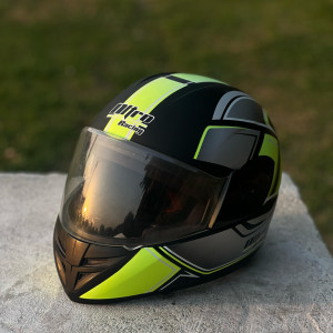 Nitro X1 Full-Face Helmet – Black & Neon Green